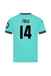 Wolves Tolu Arokodare #14 Voetbaltruitje Uit tenue 2025-26 Korte Mouw